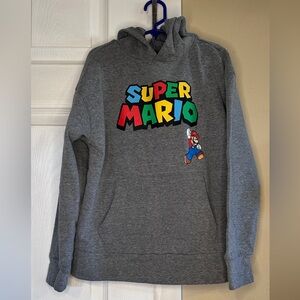 Old Navy Gray Super Mario Crewneck Sweater